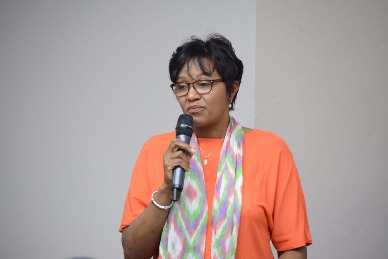 Lucila durante su participacion