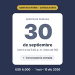 Fedomu convoca a consultoría técnica en cooperación internacional descentralizada